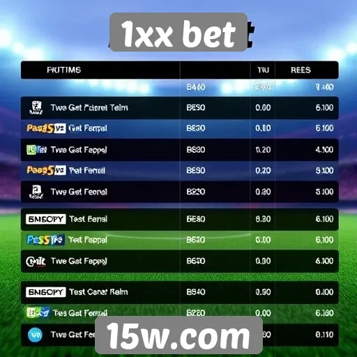 Métodos de pagamento disponíveis na 1xx bet